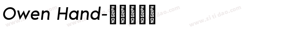 Owen Hand字体转换
